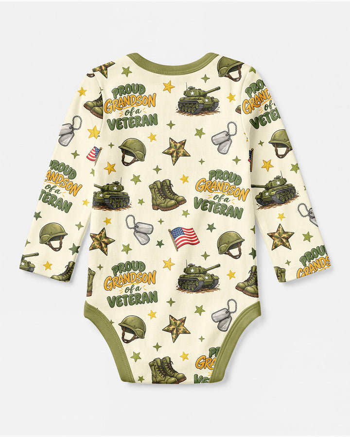 Proud Grandchild Of A Veteran Bamboo Bodysuit
