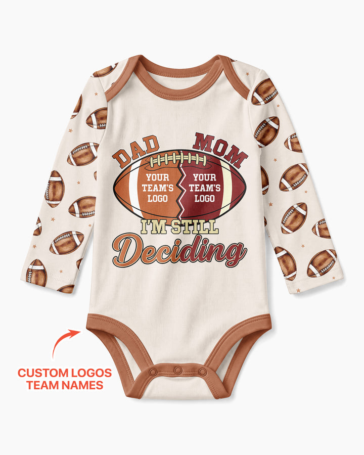 I'm Still Deciding House Divided - Upload Two Team Logo Bamboo Bodysuit