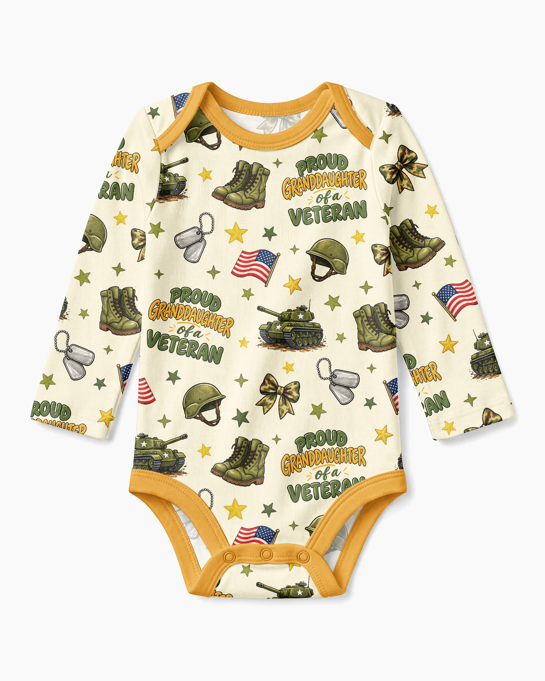 Proud Grandchild Of A Veteran Bamboo Bodysuit