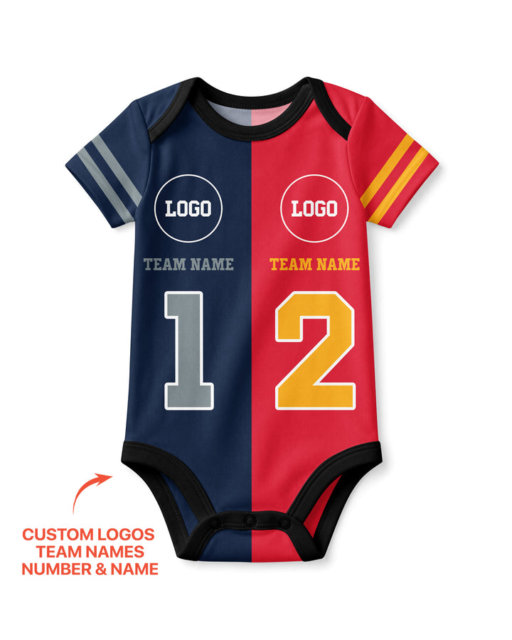 Football Rivalry Family Personalized Bamboo Bodysuit