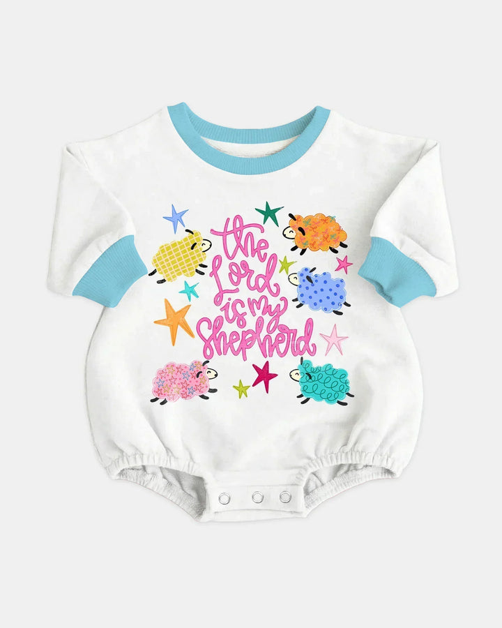 The Lord Is My Shepherd Bamboo Bubble Romper