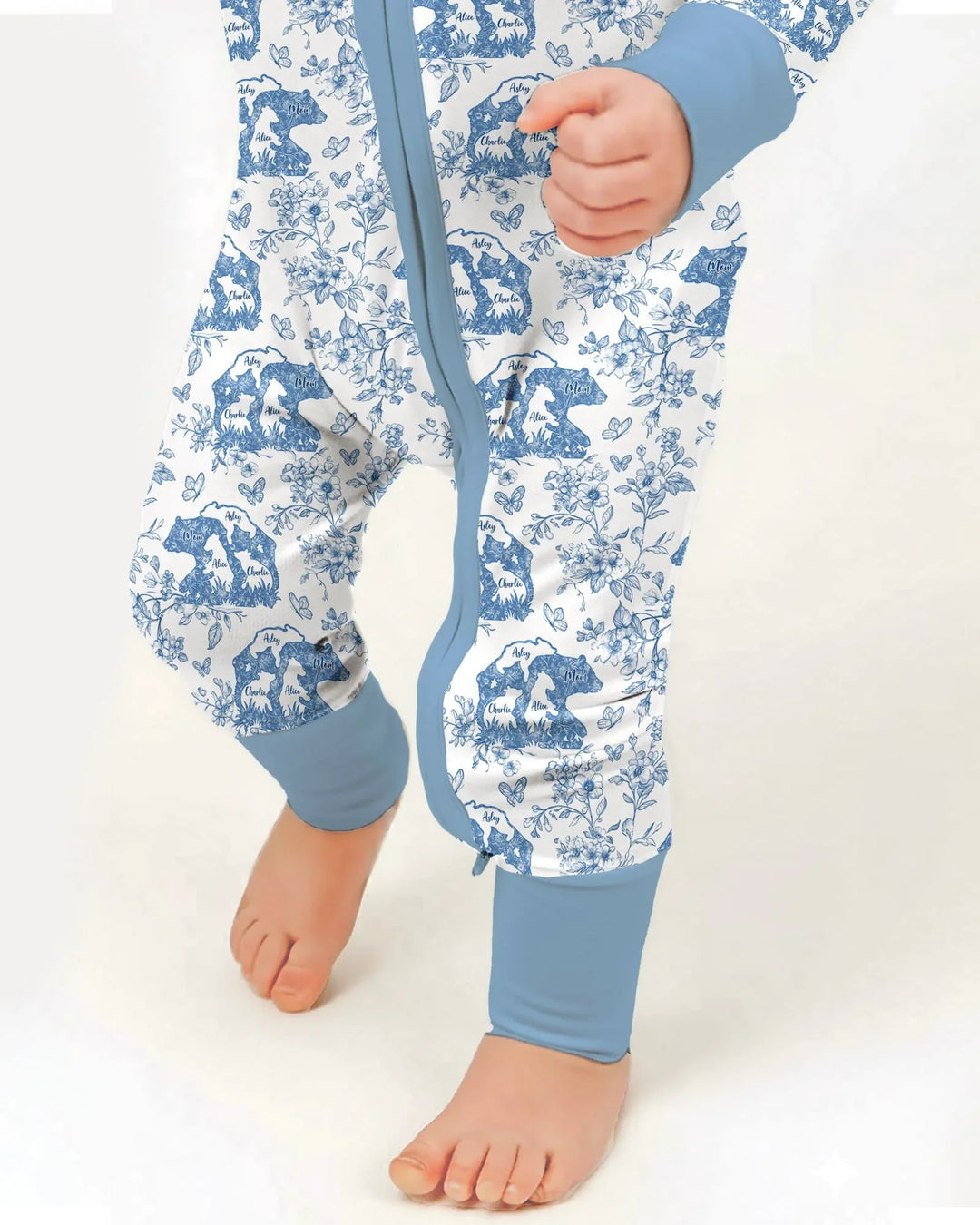 Gerippte Babykleidung mit individuellem Foto - Weich &amp; Skizzenhaft