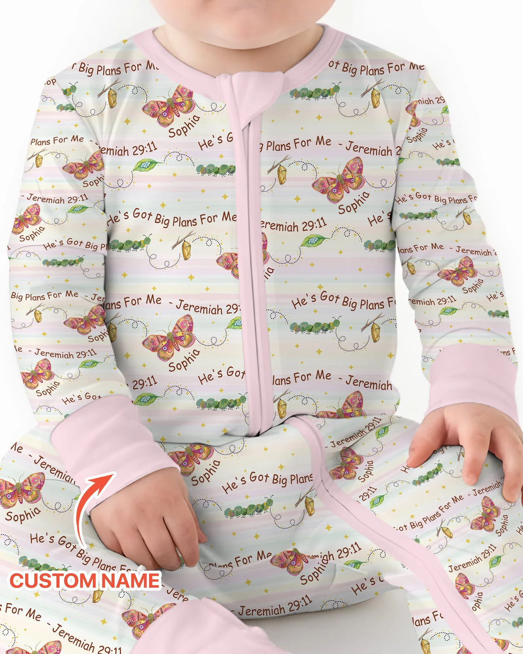 Gerippte Babykleidung mit individuellem Foto - Weich &amp; Skizzenhaft