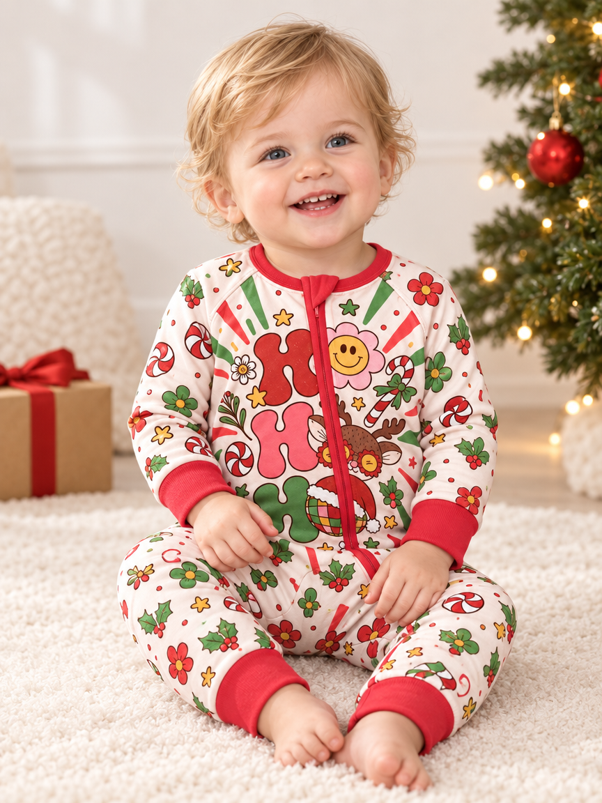 Ho Ho Ho Holiday Bamboo Convertible Zippy