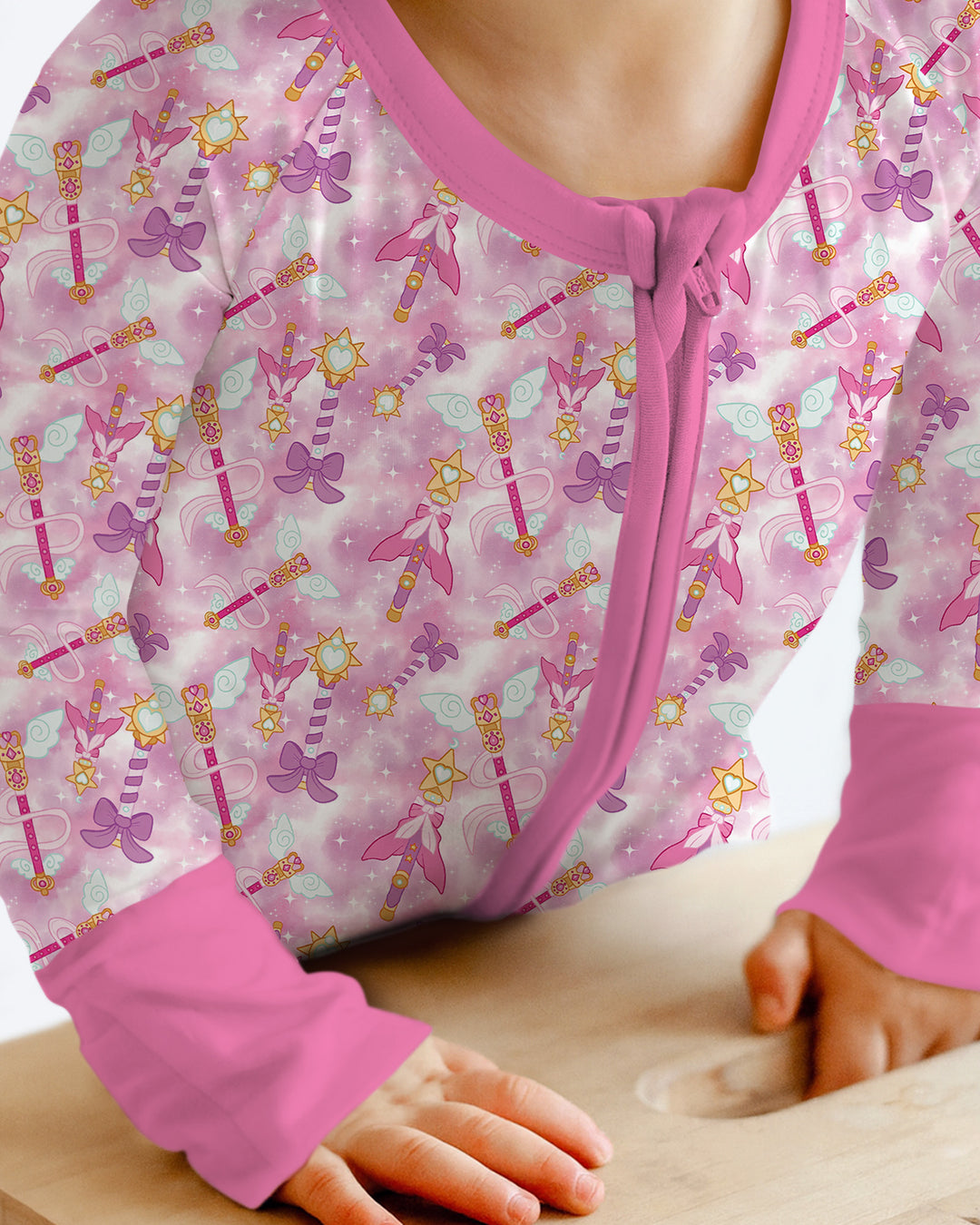 Kawaii Magical Girl Wand Bamboo Convertible Zippy