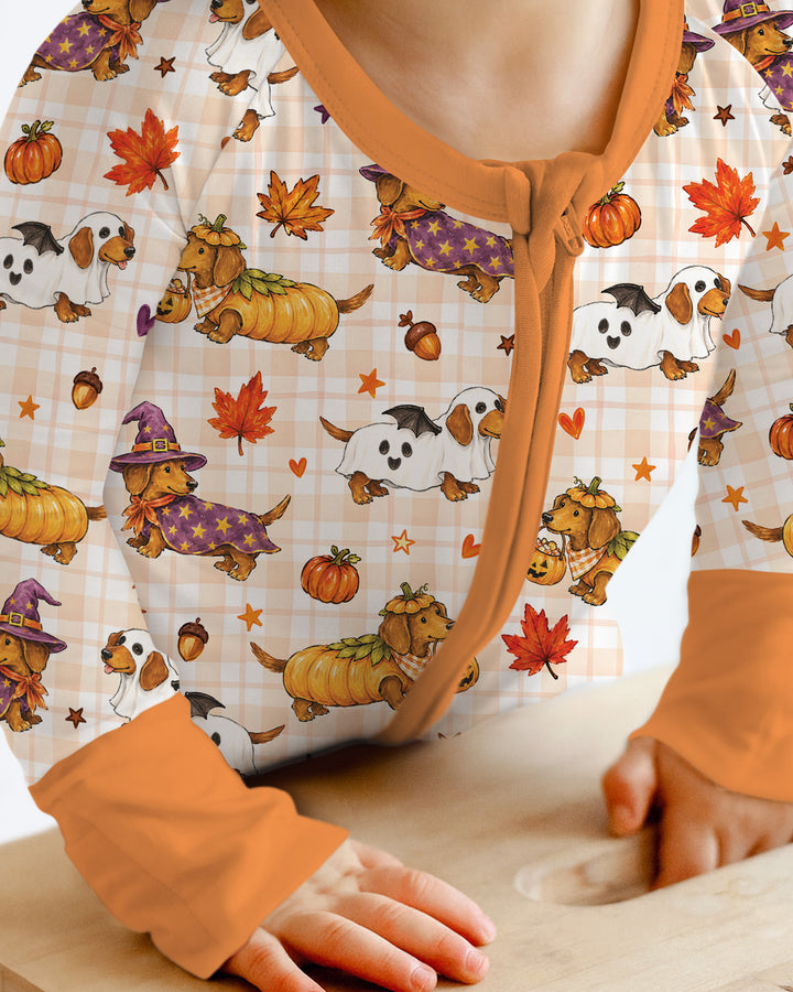 Spooky Dachshund Bamboo Convertible Zippy