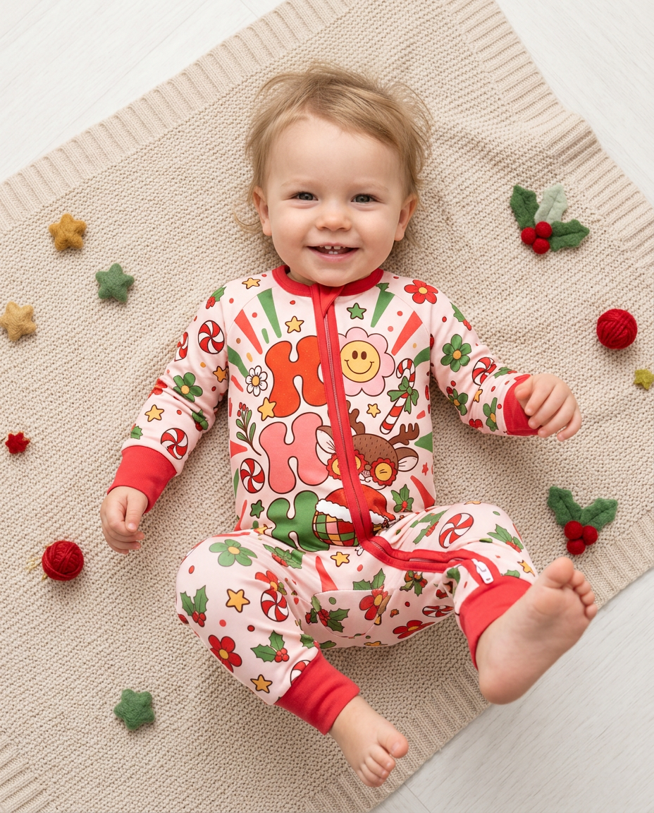 Ho Ho Ho Holiday Bamboo Convertible Zippy