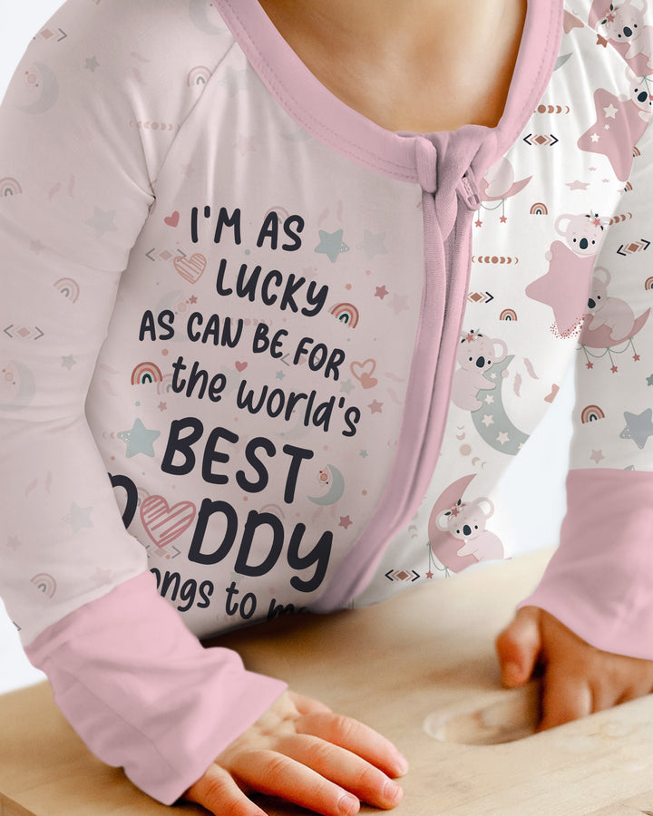 The World's Best Daddy Belongs To Me Bamboo Convertible Zippy
