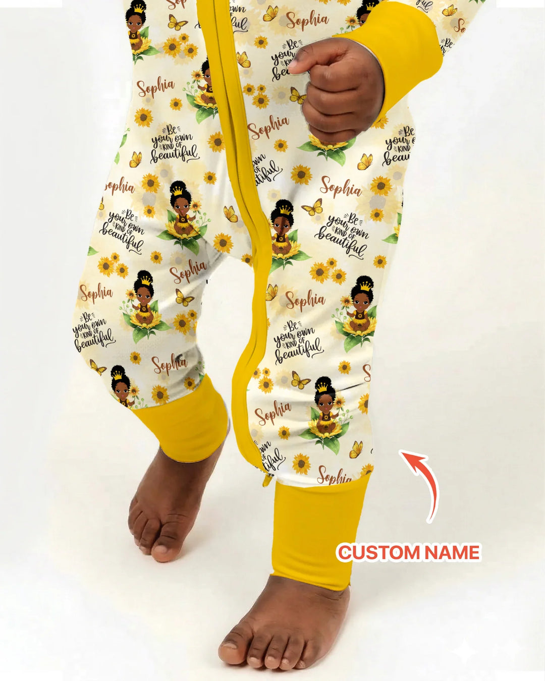 Gerippte Babykleidung mit individuellem Foto - Weich &amp; Skizzenhaft