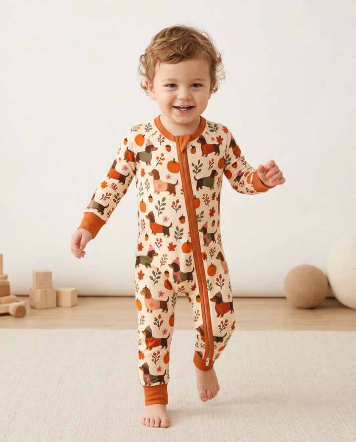Pumpkin Patch Dachshund Bamboo Convertible Zippy