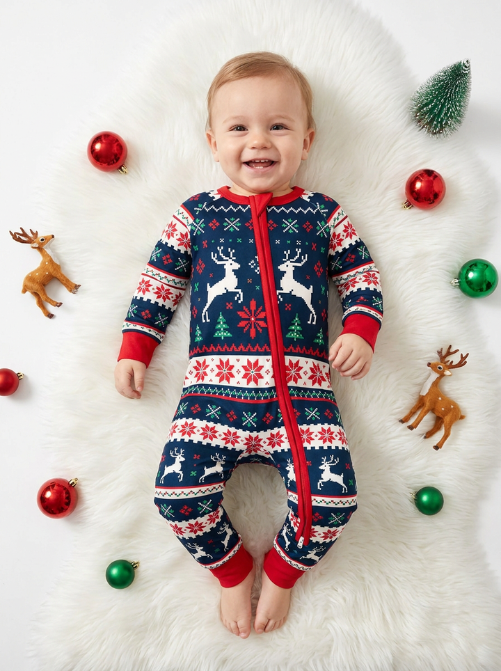 Classic Fair Isle Winter Bamboo Convertible Zippy