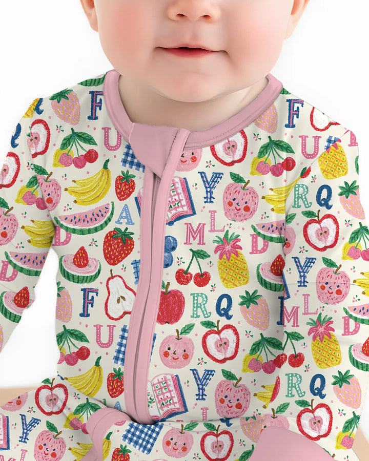 Back To School Fruit Alphabet Bamboo Convertible Zippy