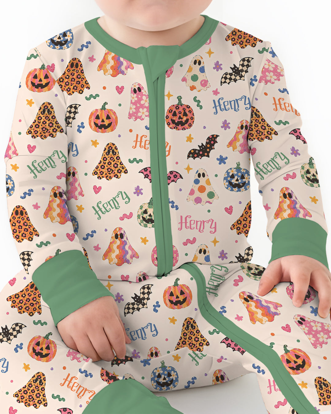 Funky Retro Halloween Bamboo Convertible Zippy