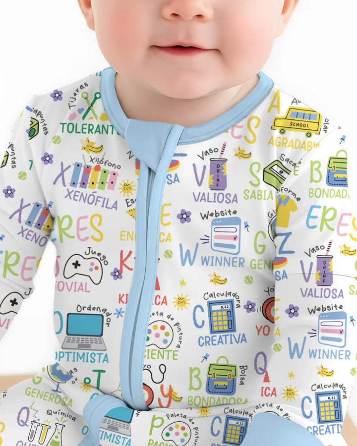 Gerippte Babykleidung mit individuellem Foto - Weich &amp; Skizzenhaft