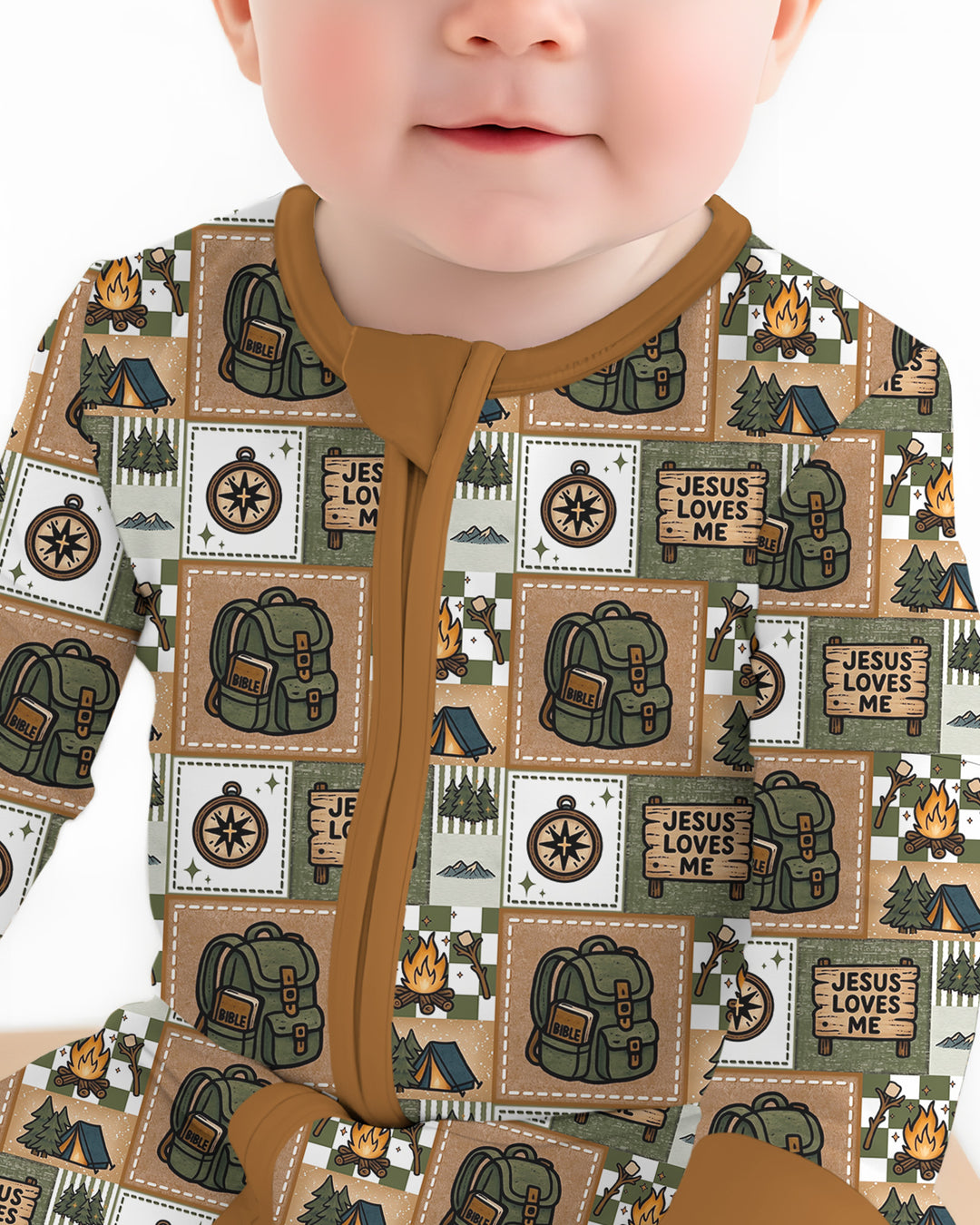 Gerippte Babykleidung mit individuellem Foto - Weich &amp; Skizzenhaft