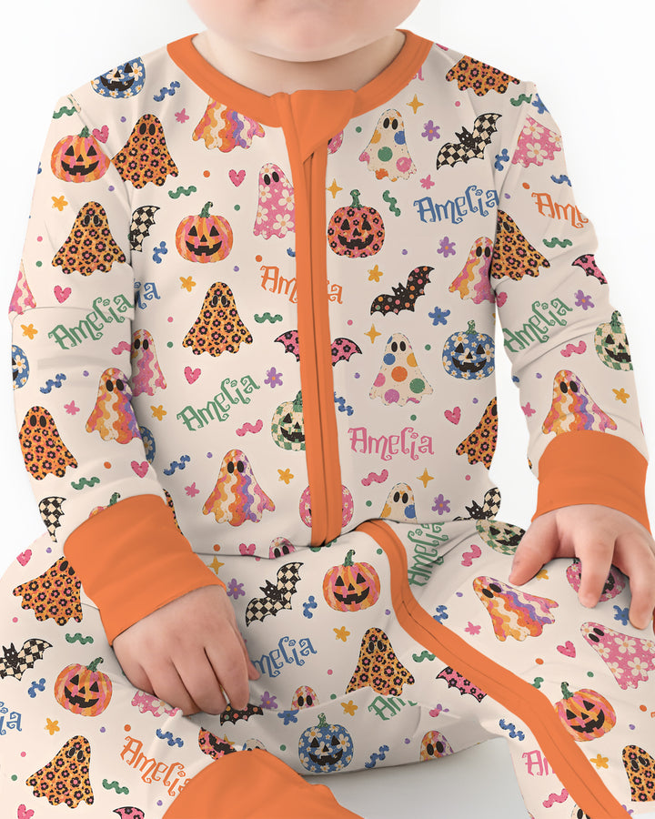 Funky Retro Halloween Bamboo Convertible Zippy