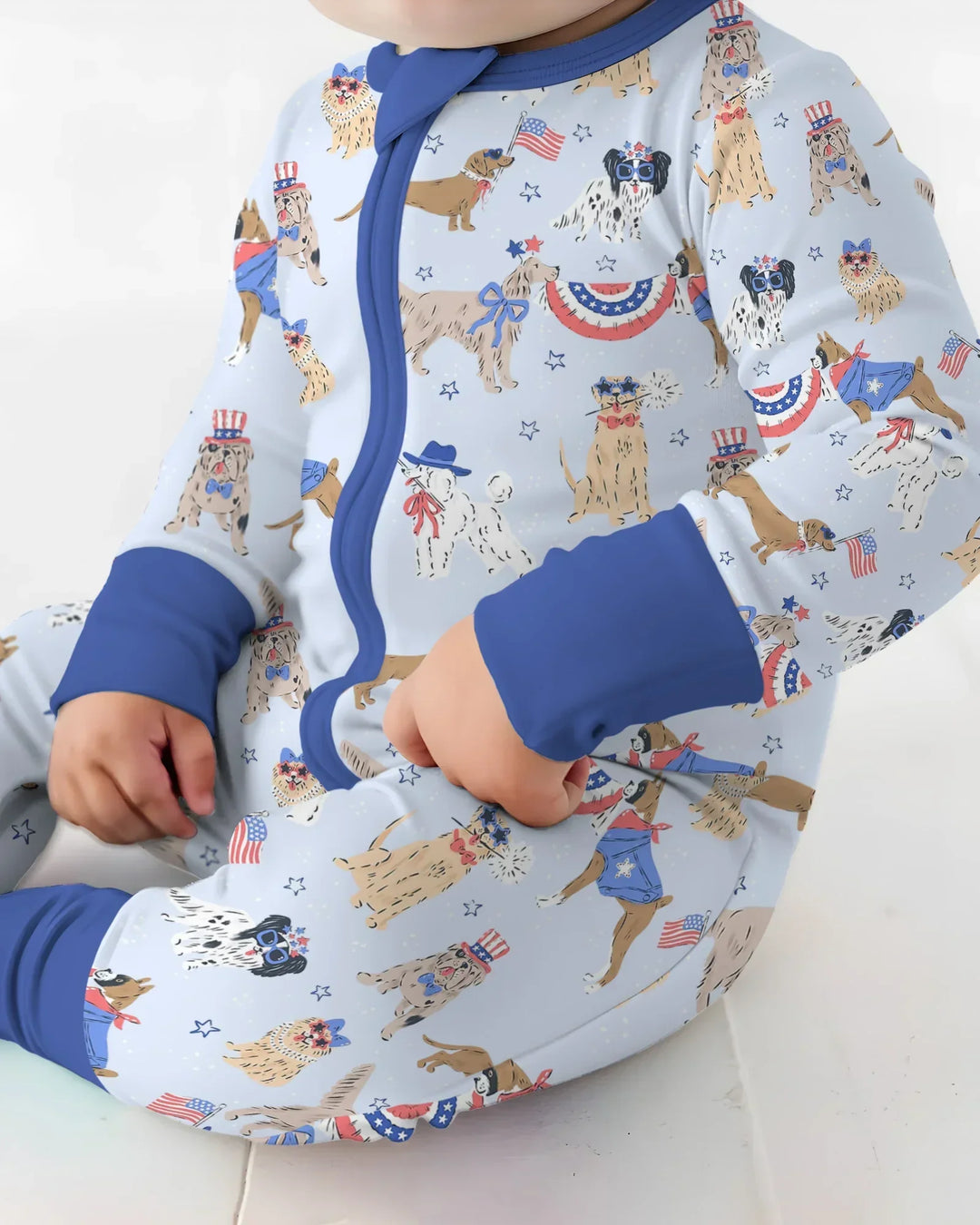 Patriotic Pups Family Matching Bamboo Convertible Zippy