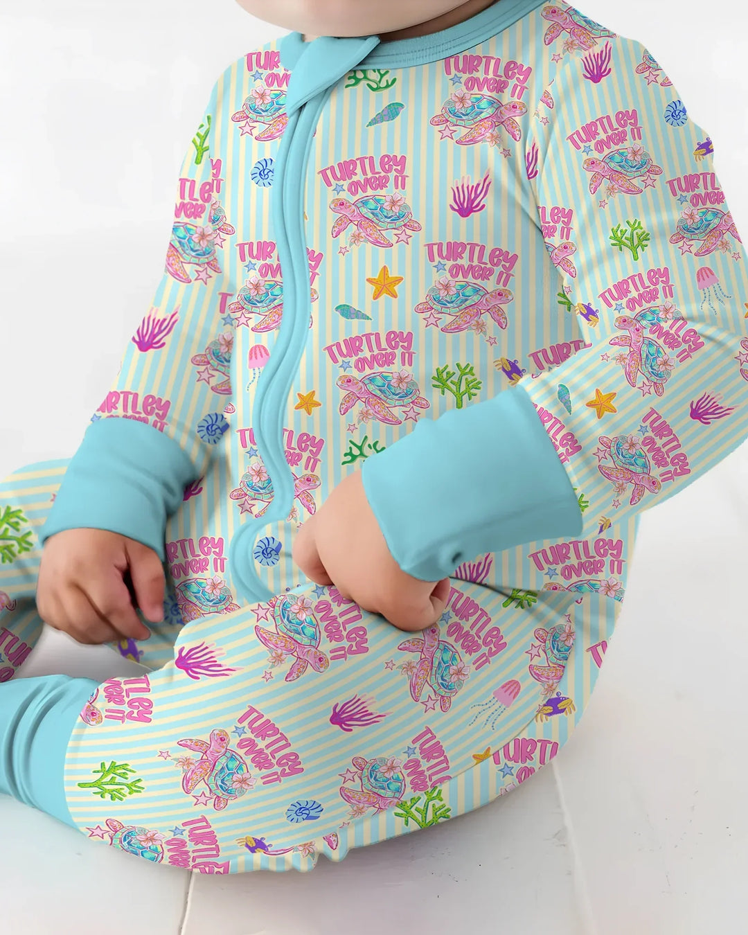 Gerippte Babykleidung mit individuellem Foto - Weich &amp; Skizzenhaft