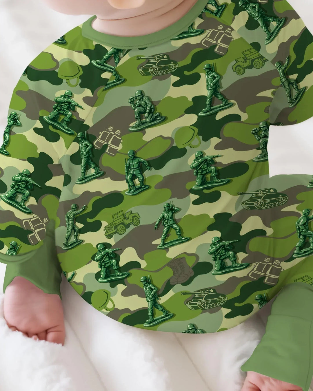 Gerippte Babykleidung mit individuellem Foto - Weich &amp; Skizzenhaft