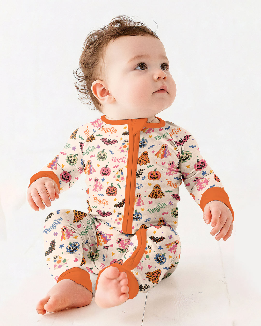 Funky Retro Halloween Bamboo Convertible Zippy