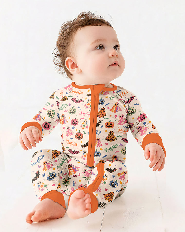 Funky Retro Halloween Bamboo Convertible Zippy