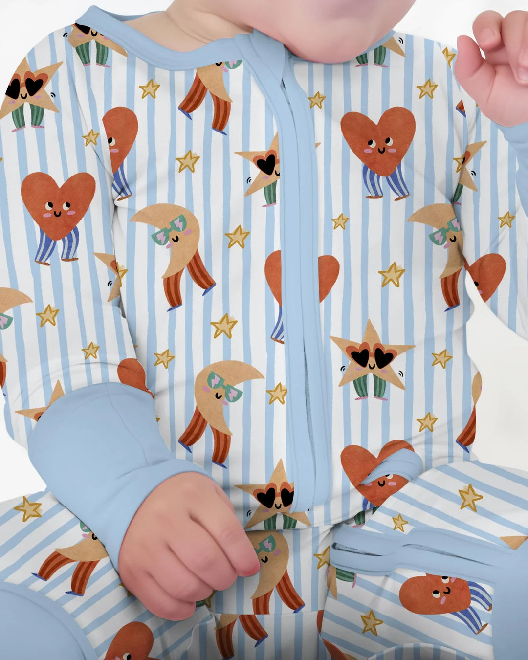 Gerippte Babykleidung mit individuellem Foto - Weich &amp; Skizzenhaft