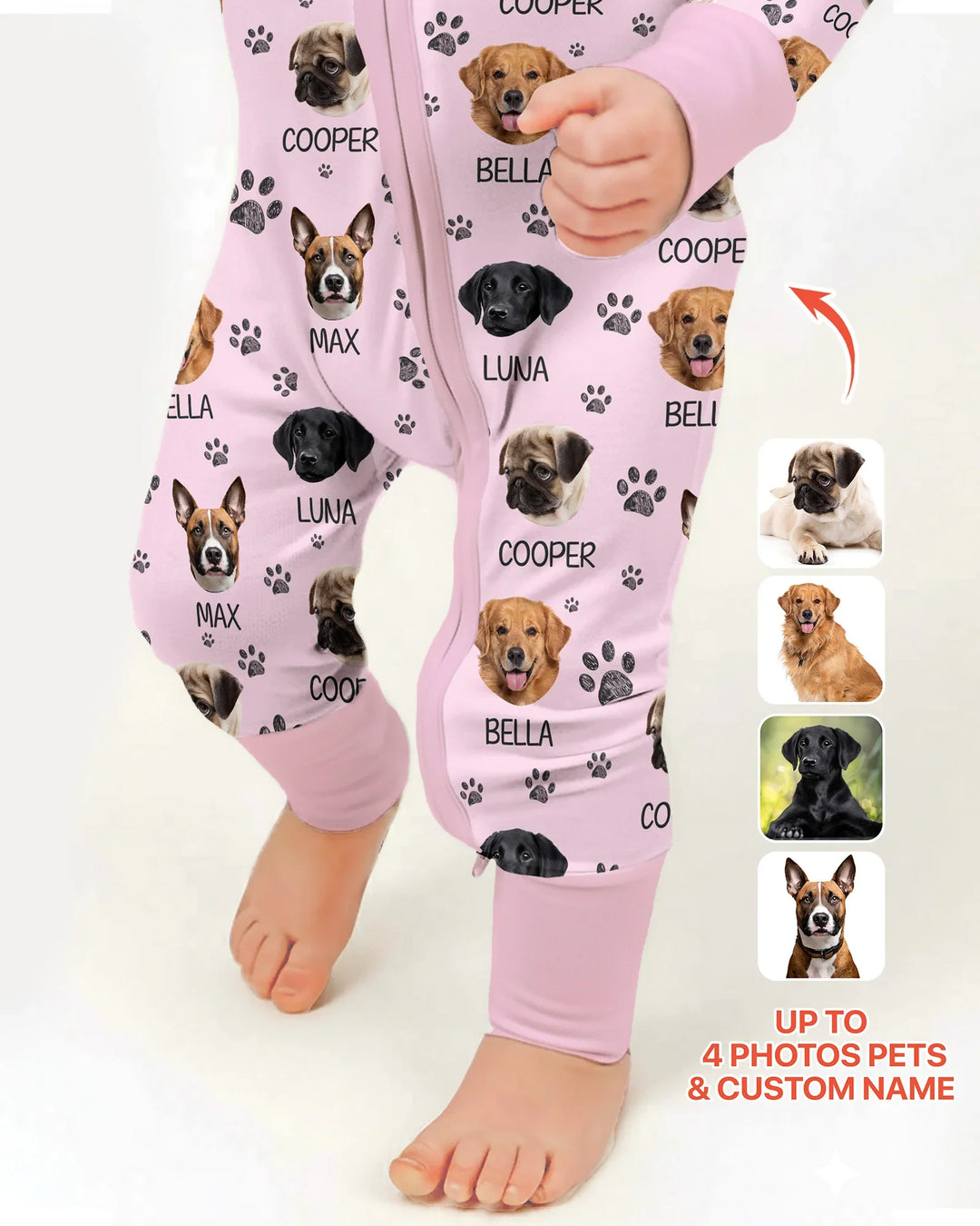 Gerippte Babykleidung mit individuellem Foto - Weich &amp; Skizzenhaft