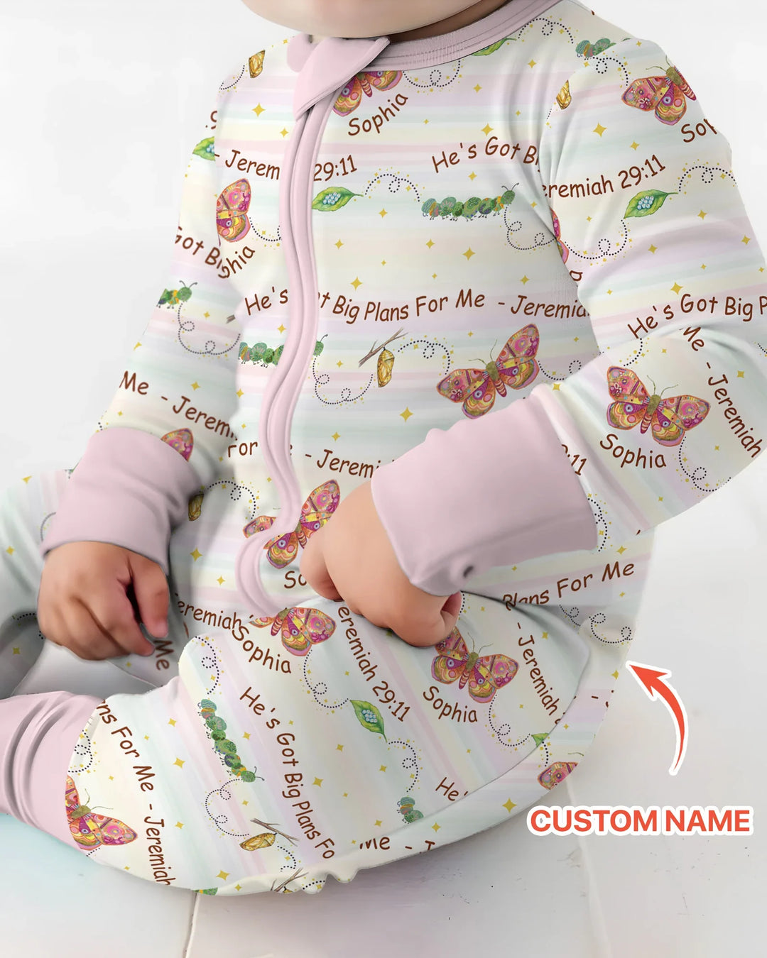 Gerippte Babykleidung mit individuellem Foto - Weich &amp; Skizzenhaft