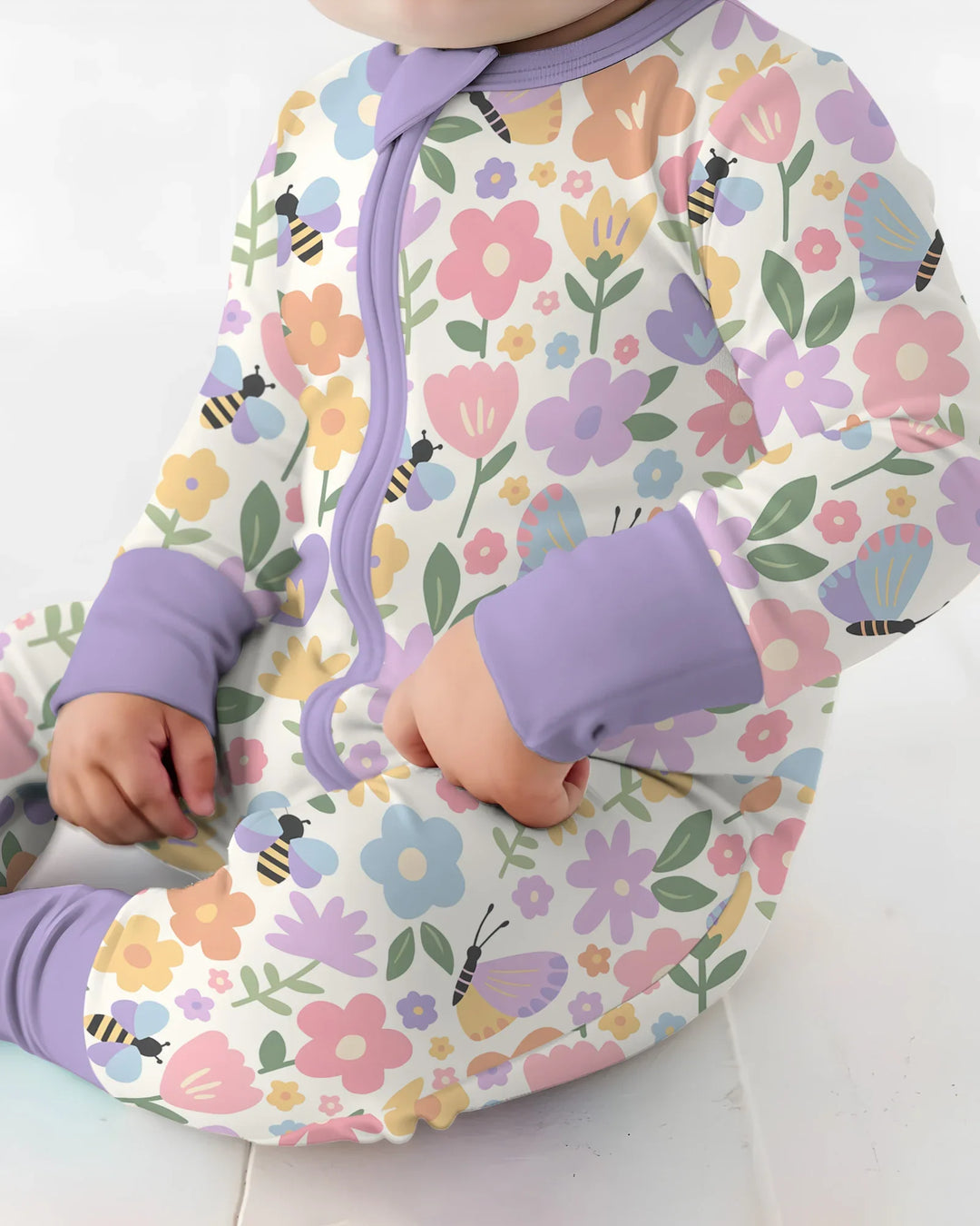 Gerippte Babykleidung mit individuellem Foto - Weich &amp; Skizzenhaft