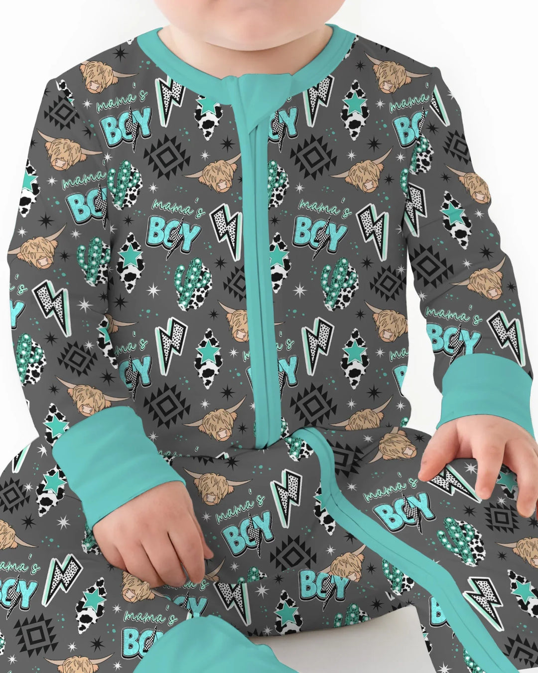 Gerippte Babykleidung mit individuellem Foto - Weich &amp; Skizzenhaft