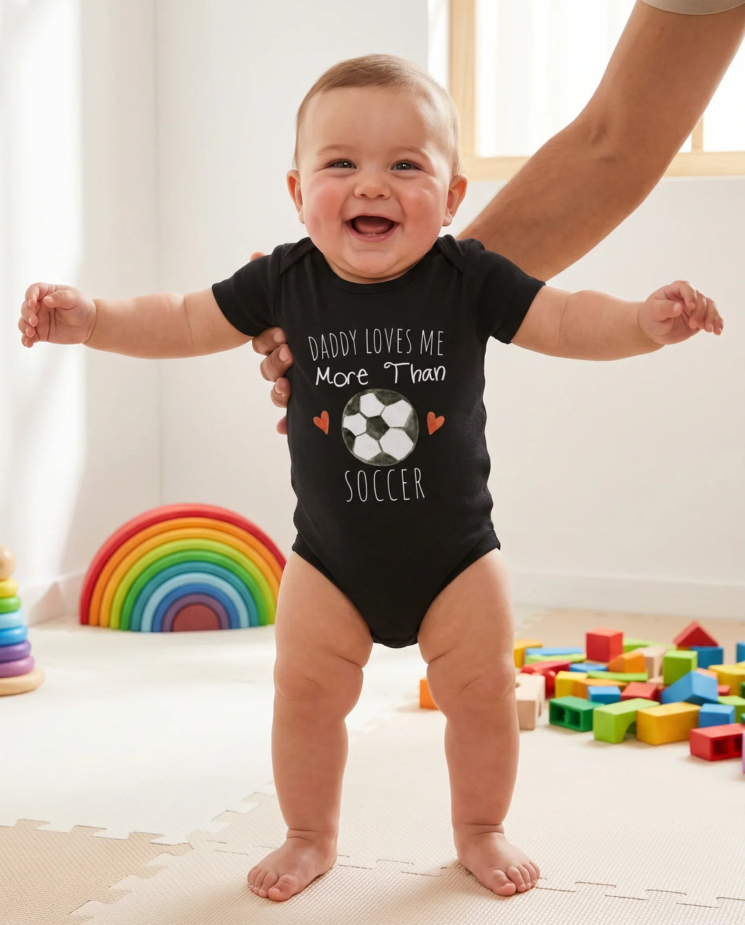 Gerippte Babykleidung mit individuellem Foto - Weich &amp; Skizzenhaft