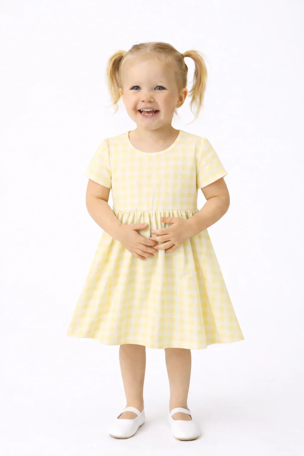Gingham Bamboo Twirl Dress