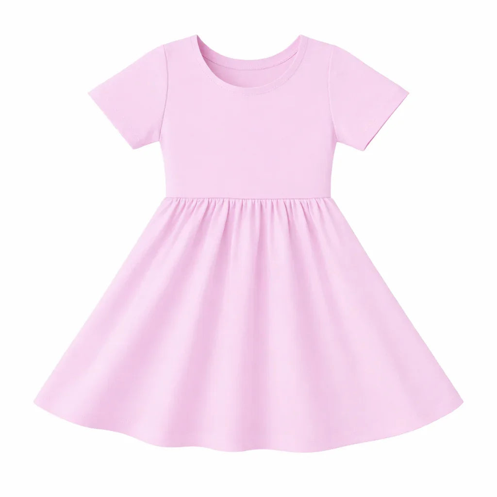 Solid Color Bamboo Twirl Dress