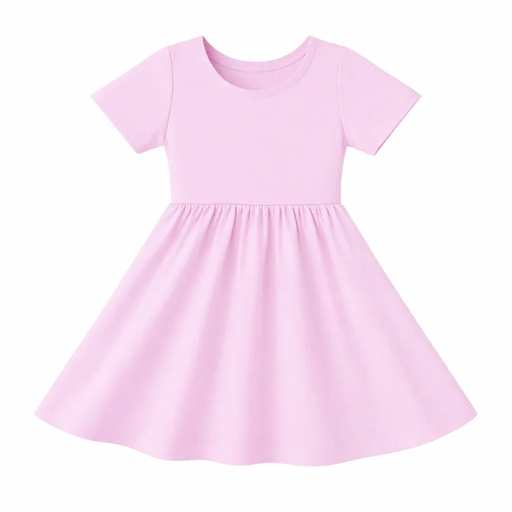 Solid Color Bamboo Twirl Dress