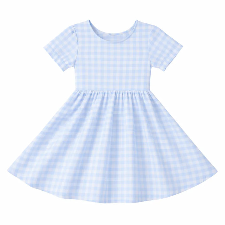 Gingham Bamboo Twirl Dress