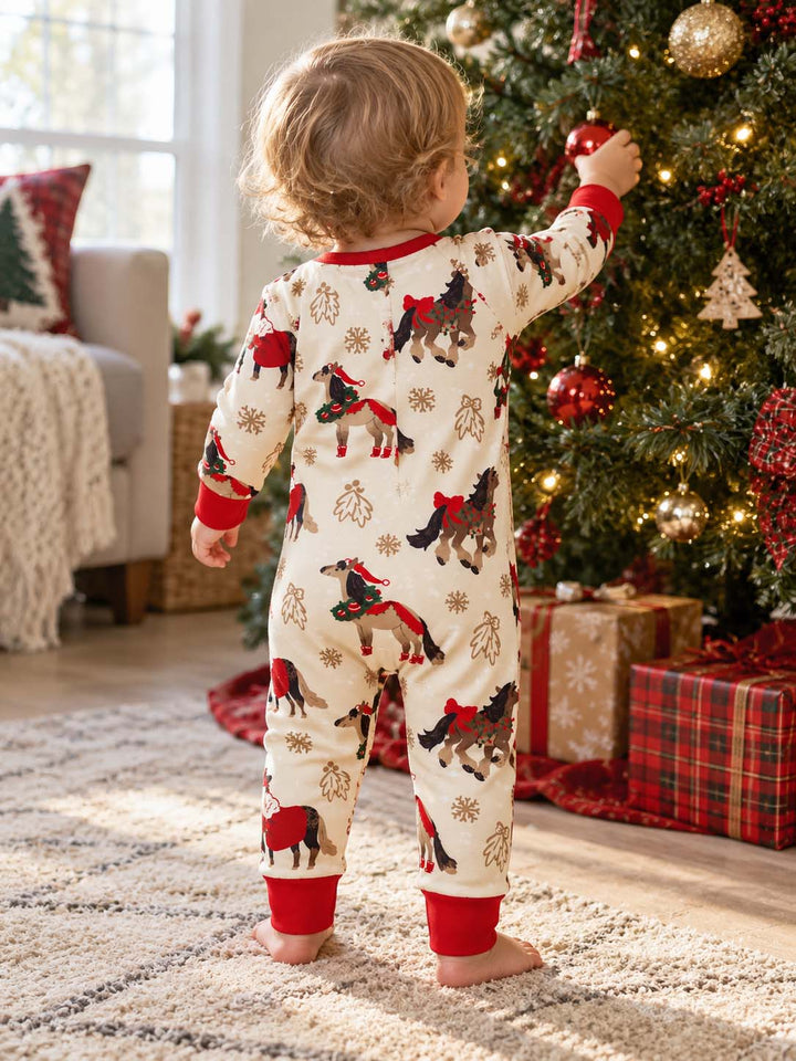 Christmas Cowboy Horses Bamboo Convertible Zippy