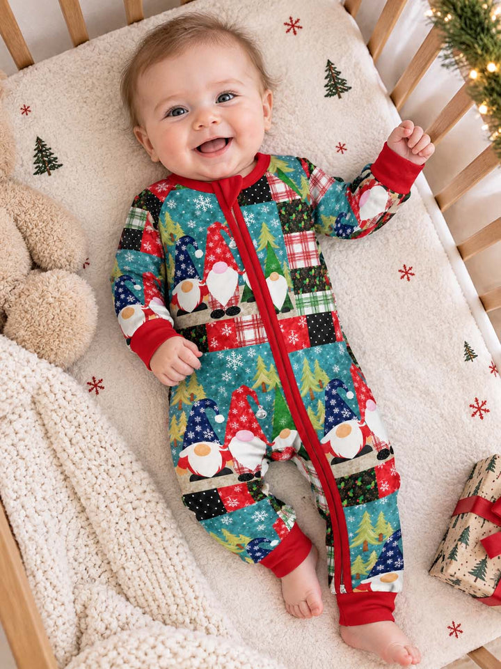 Christmas Gnome Trio Bamboo Convertible Zippy