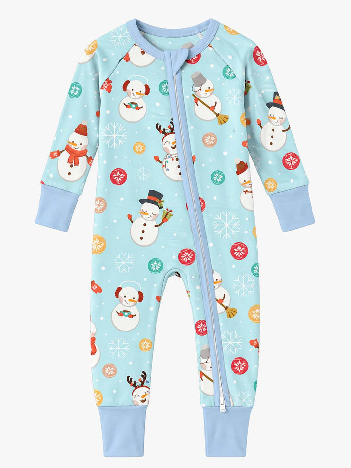Classic Christmas Snowmen Bamboo Convertible Zippy