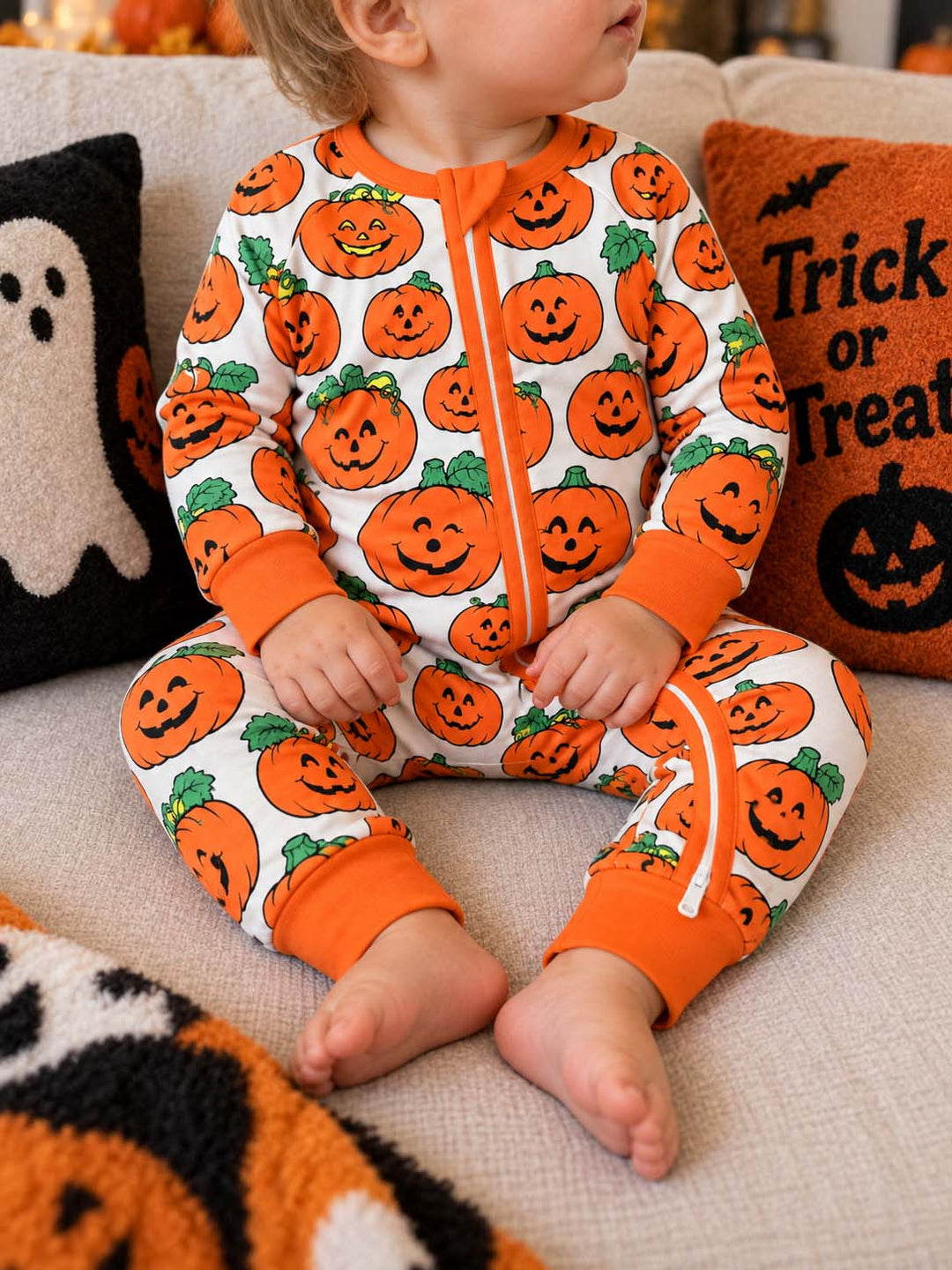 Classic Happy Jack O Lanterns Bamboo Convertible Zippy