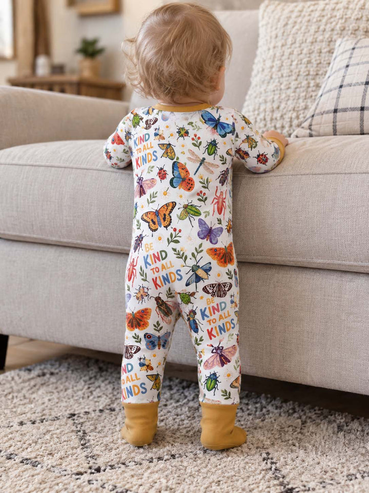 Colorful Bugs and Butterfly Friends Bamboo Convertible Zippy