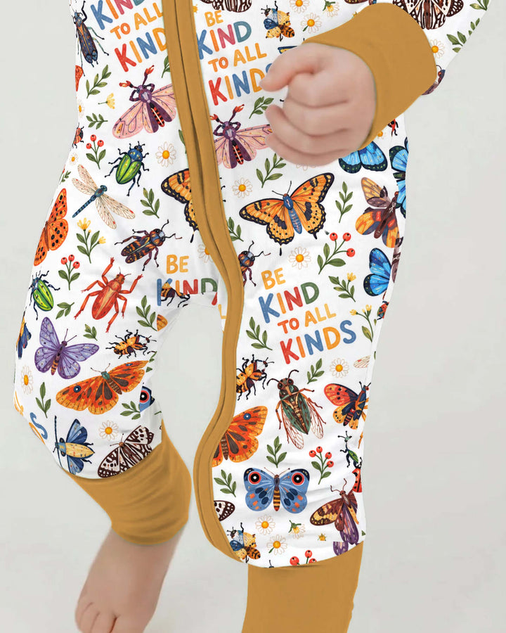 Colorful Bugs and Butterfly Friends Bamboo Convertible Zippy