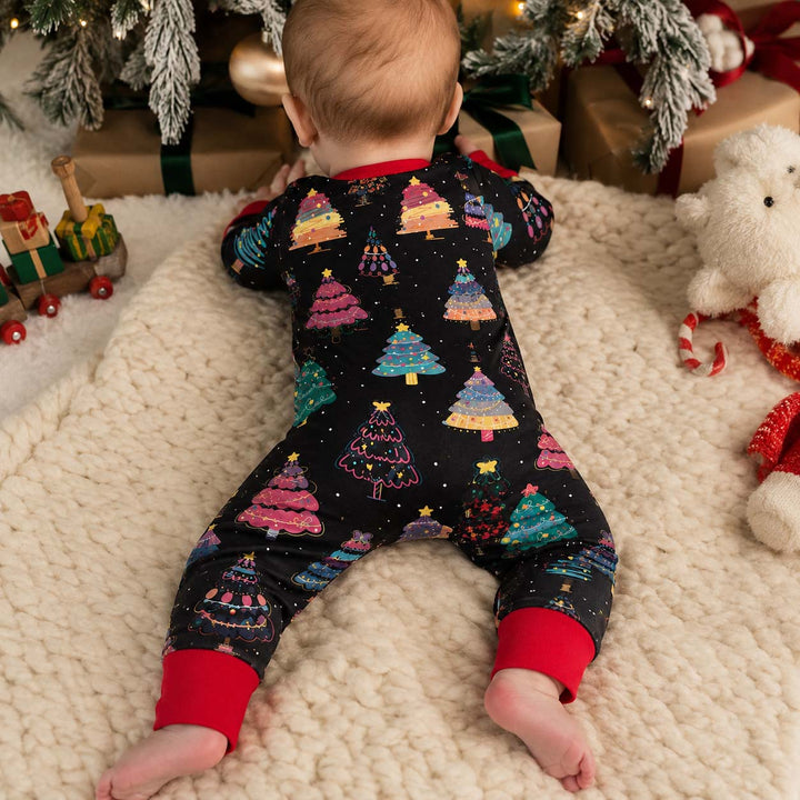 Colorful Christmas Trees Bamboo Convertible Zippy