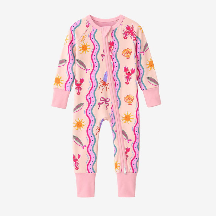 Colorful Ocean Sketch Bamboo Convertible Zippy