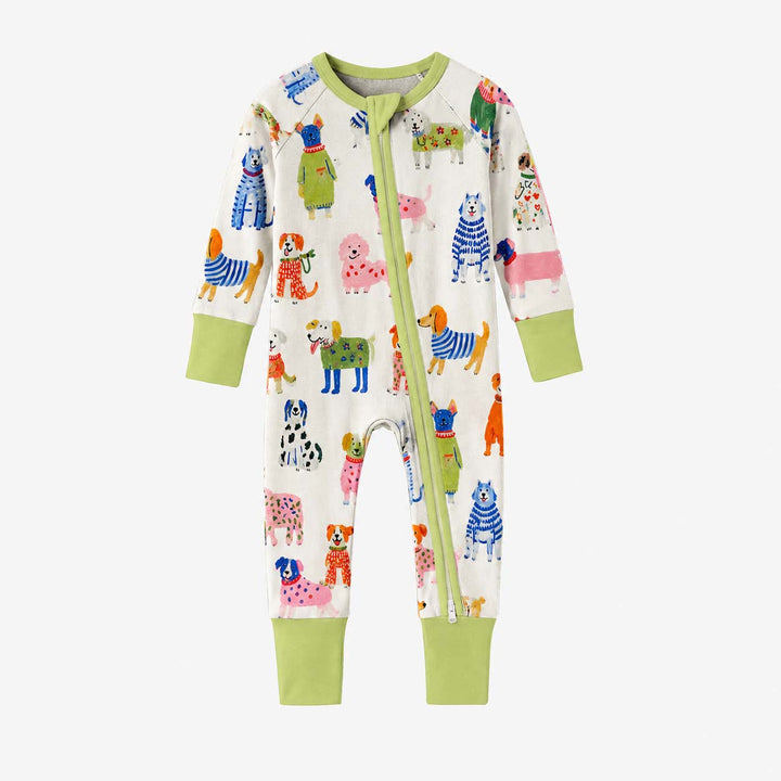 Colorful Sweater Dogs Bamboo Convertible Zippy