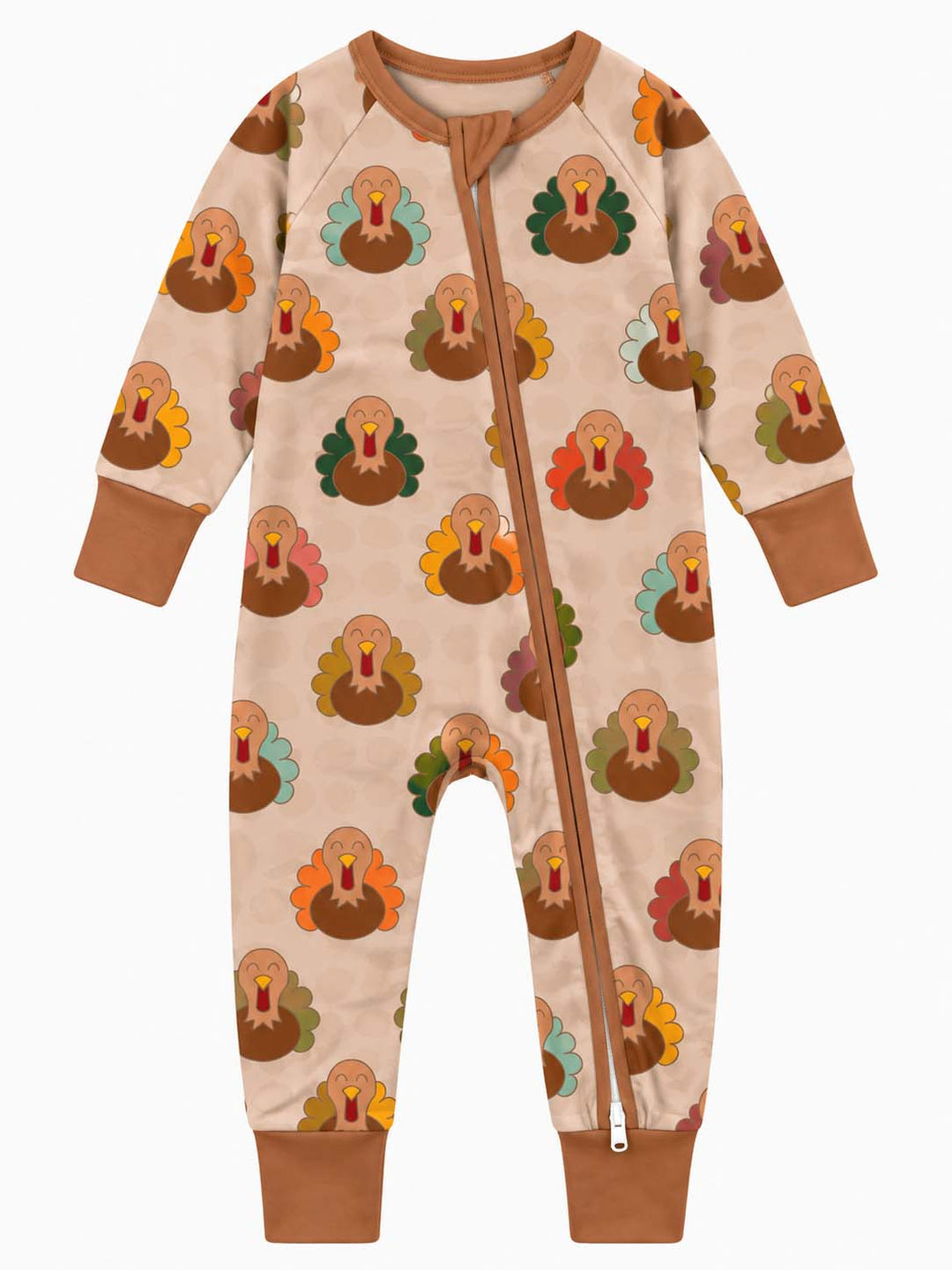 Colorful Turkey Pattern Bamboo Convertible Zippy