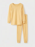 Zweiteiliges Pyjama-Set aus Bambus in antikweiß