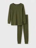 Dark Olive Green Bamboo Two Piece Pajama Set