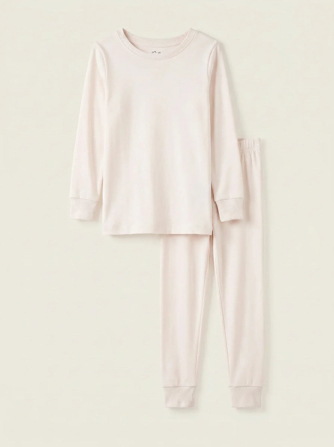Solid Color Bamboo Two Piece Long Sleeve Pajama Set