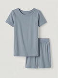 Schlafanzug-Set zweiteilig, kurze Ärmel, kurze Hose, Bambus