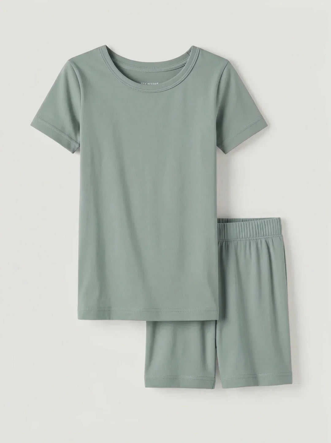 Schlafanzug-Set zweiteilig, kurze Ärmel, kurze Hose, Bambus